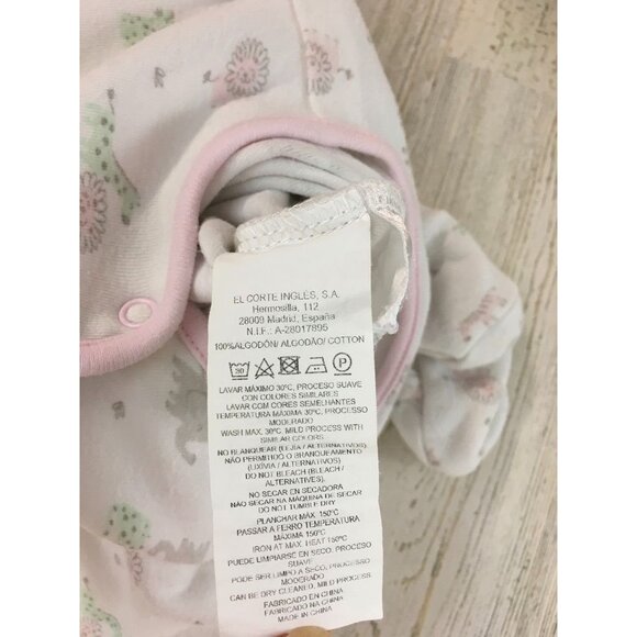 Cotton Juice 0 to 3 M Baby Girls Footie Set of 2 Pink Gingham - Picture 14 of 14